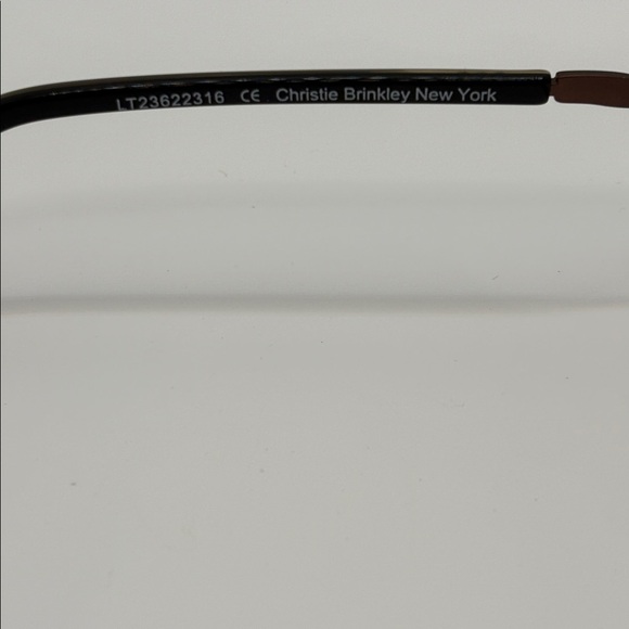 Christie Brinkley NEW YORK brown gem eyeglasses demo frame 52-16-135 - Picture 13 of 13